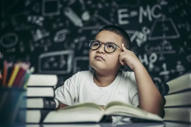 boys with glasses write books think classroom 1150 24944