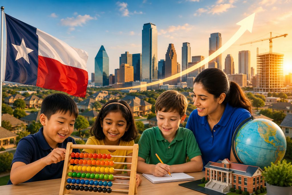 Fast-Growing Cities in texas for education franchise