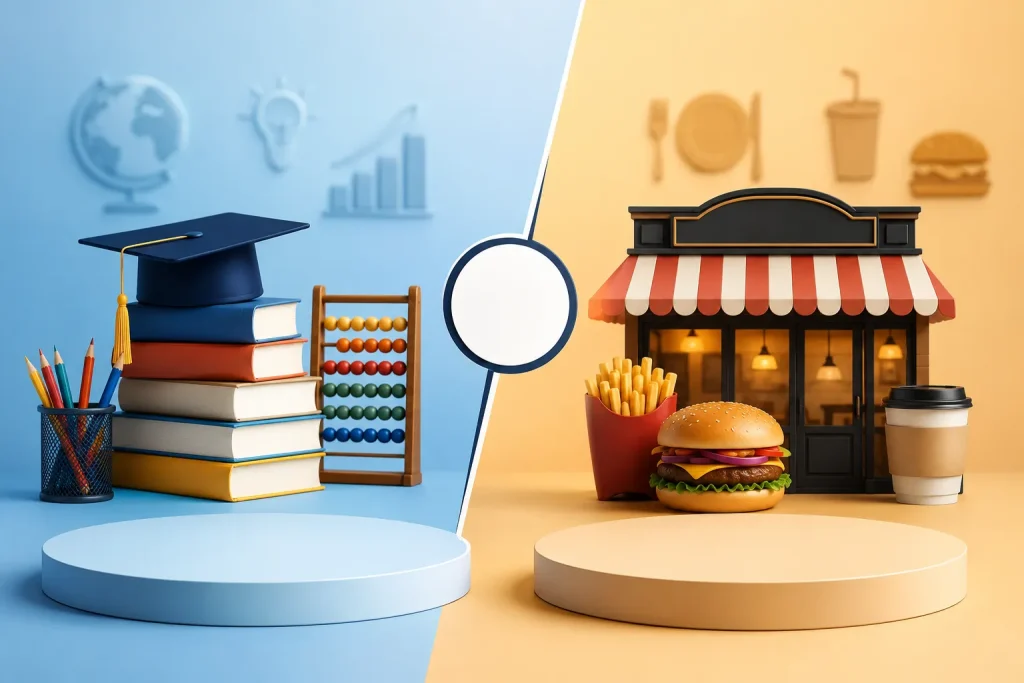 food franchise vs education franchise