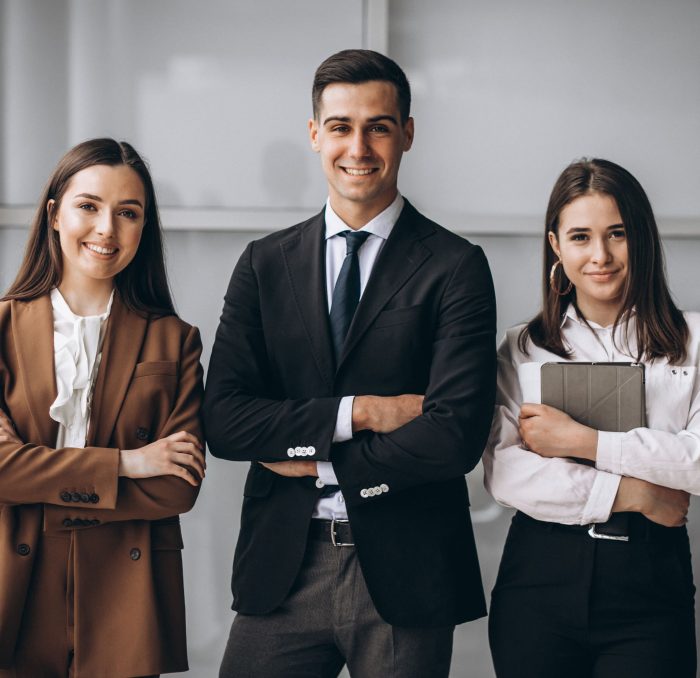 Bussiness people working in team in an office